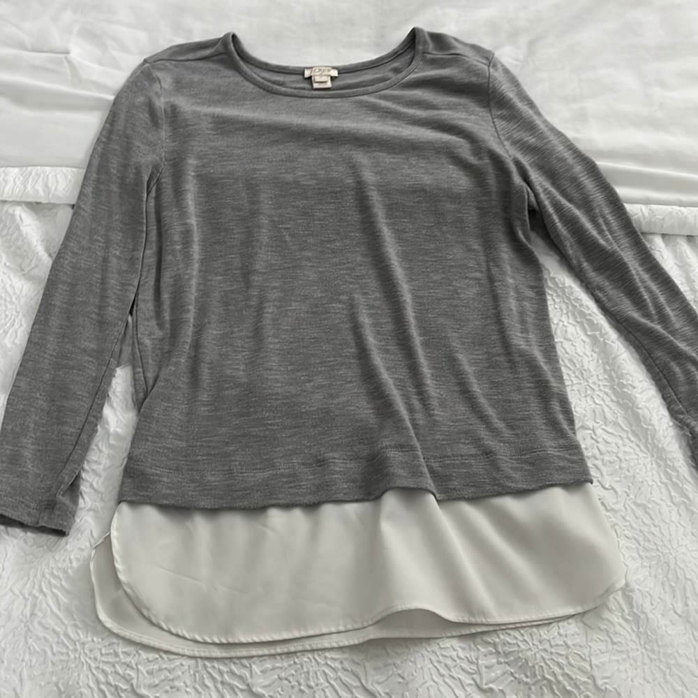 J Crew Two Tiered Shirt/Blouse
